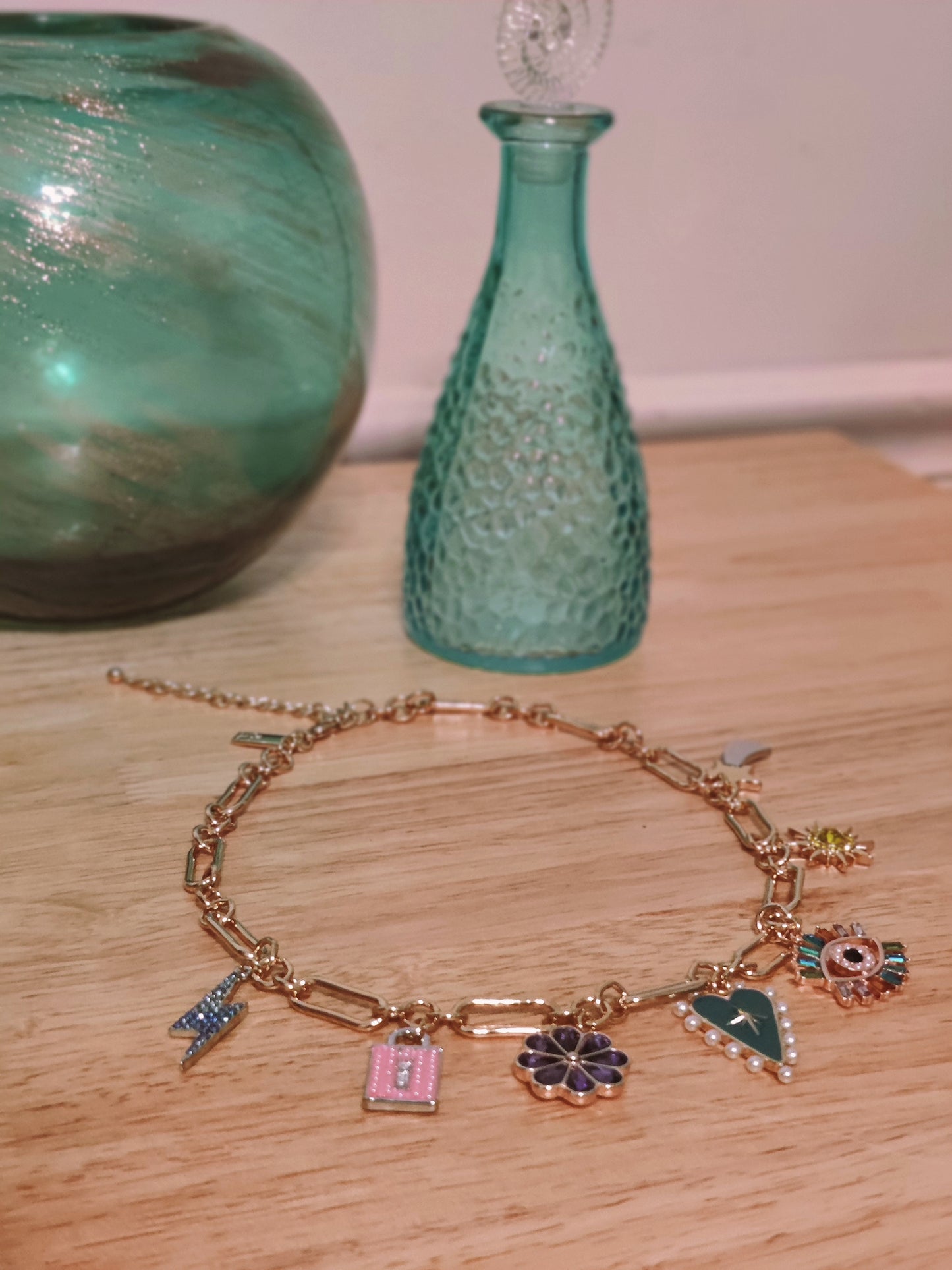 Think Pink Charm Necklace