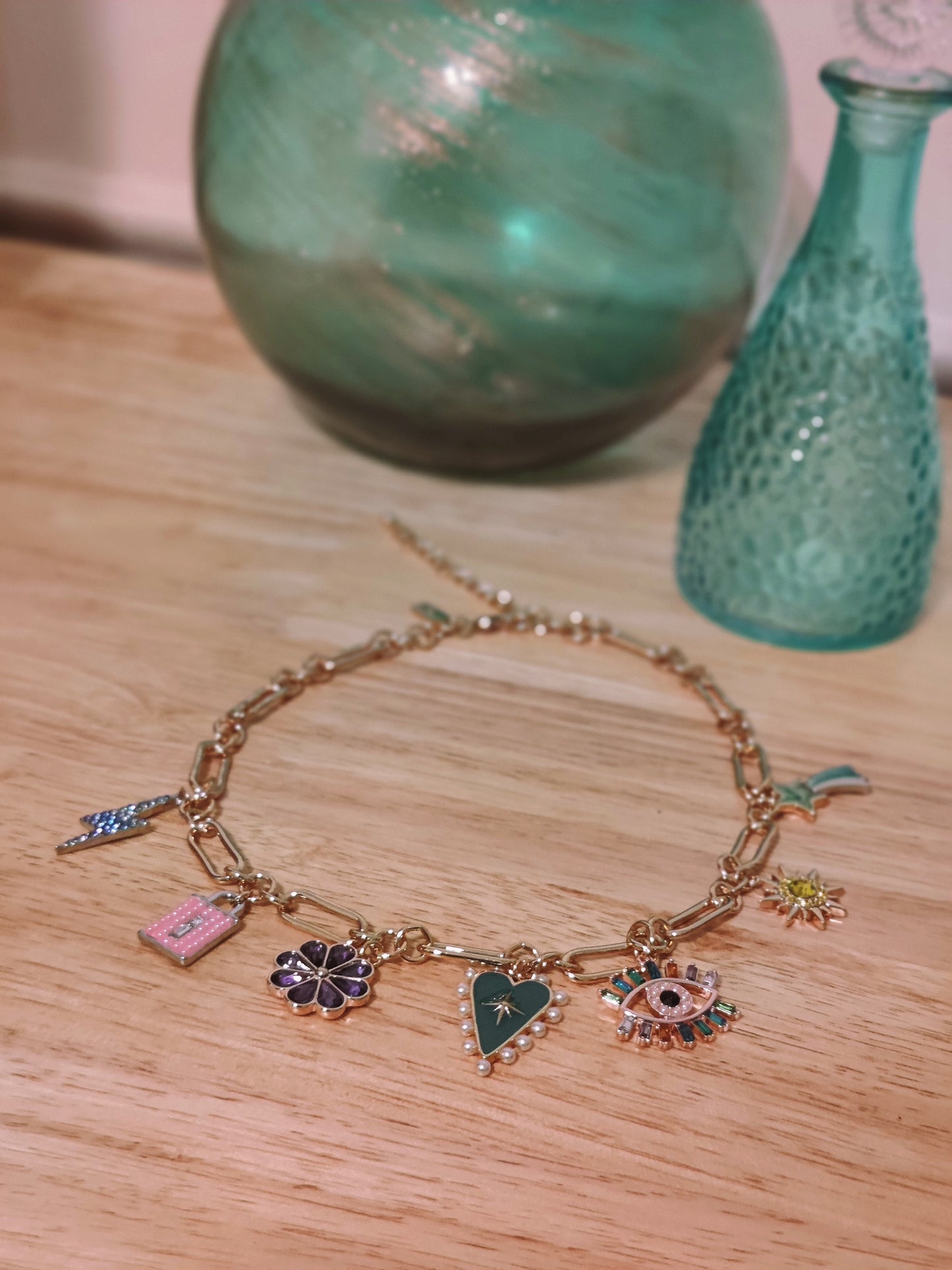 Think Pink Charm Necklace