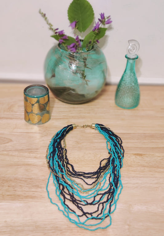 Ariel and the Sea Seed Bead Layered Necklace