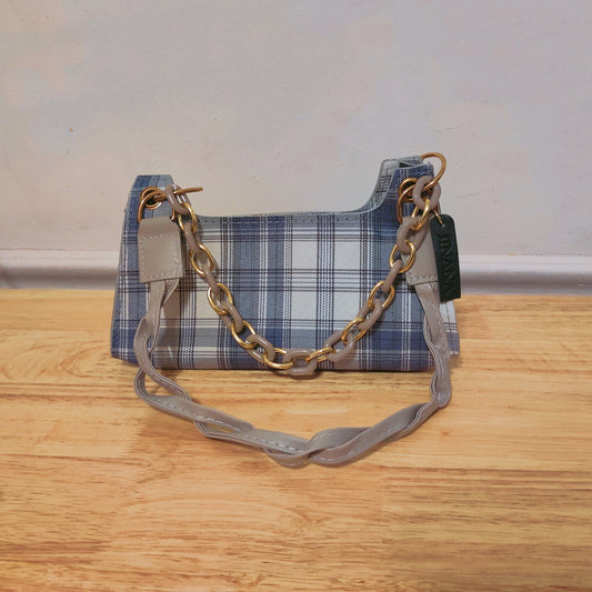 Sunnydale Check Pattern Faux Leather Mini Handbag